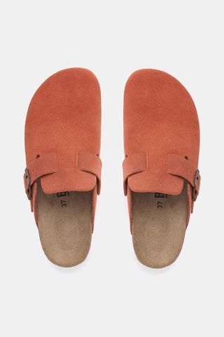 Sabot in pelle - Arancione