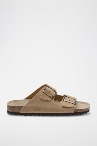 Ciabatte in pelle - Marrone