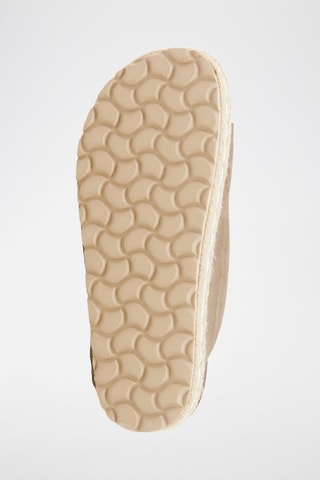 Sandali platform in pelle scamosciata - Beige