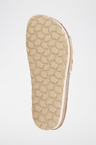 Sandali platform in pelle scamosciata - Marrone chiaro