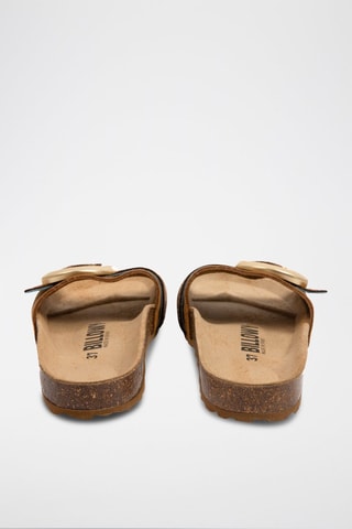 Ciabatte in pelle - Cammello