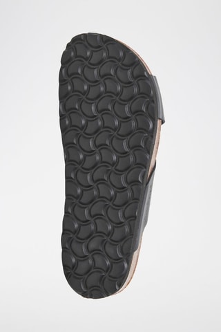Sandali platform in pelle - Nero 