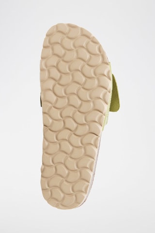 Ciabatte in pelle scamosciata - Verde oliva 