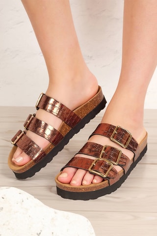 Sandali platform - Marrone