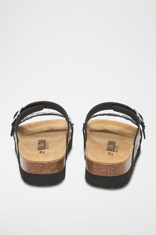 Sandali platform in pelle - Nero