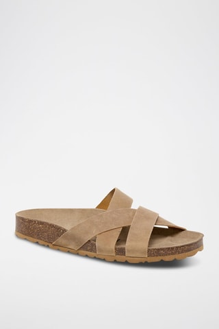 Ciabatte in pelle - Beige