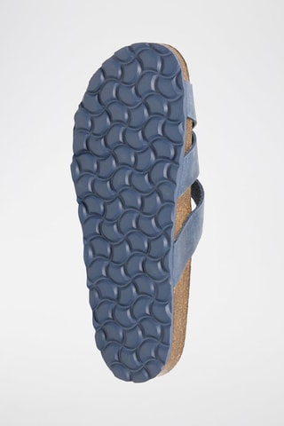 Ciabatte in pelle - Blu