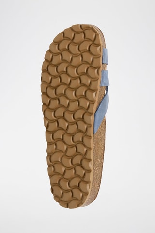Ciabatte in pelle - Blu