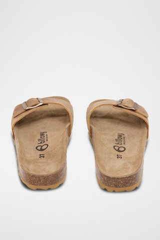 Mules en cuir - Camel