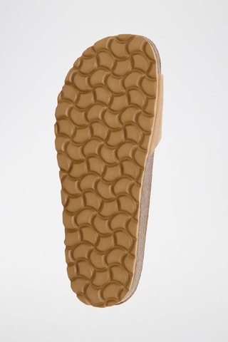 Mules en cuir - Camel