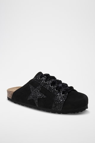 Ciabatte in pelle - Nero
