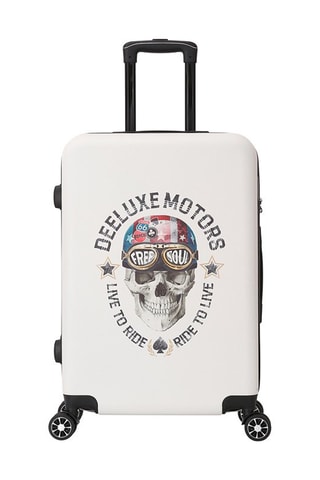 Bagaglio a mano Free (S) - 55 cm - Bianco, nero, rosso e blu