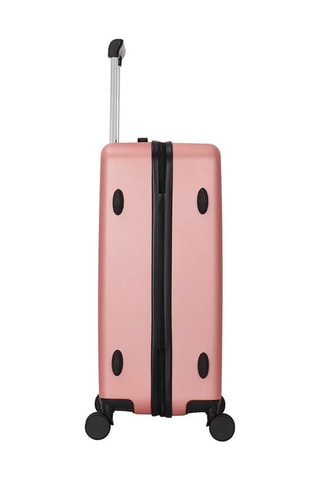 Bagaglio a mano e valigia grande Down (S/L) - 55/75 cm - Nero e rosa