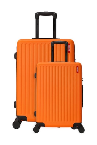 Bagaglio a mano e valigia grande Urban (S/L) - 55/75 cm - Bianco, nero, rosso e arancione