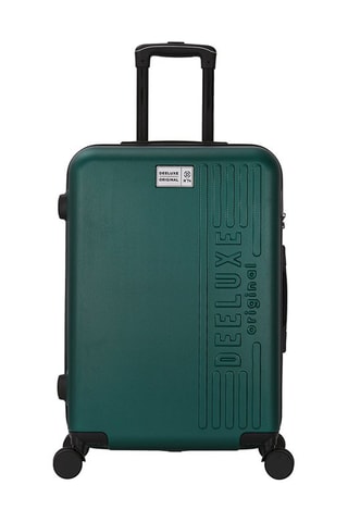 Valigia media e valigia grande City (M/L) - 65/75 cm - Bianco, nero e verde