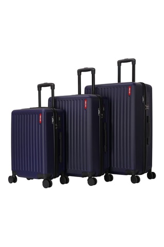 Set 3 valigie Urban (S/M/L) - 55/65/75 cm - Nero, blu e grigio