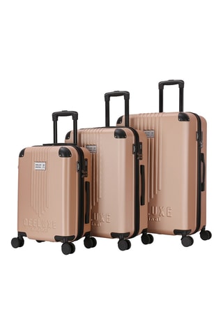 Set 3 valigie View (S/M/L) - 55/65/75 cm - Nero, dorato e argentato