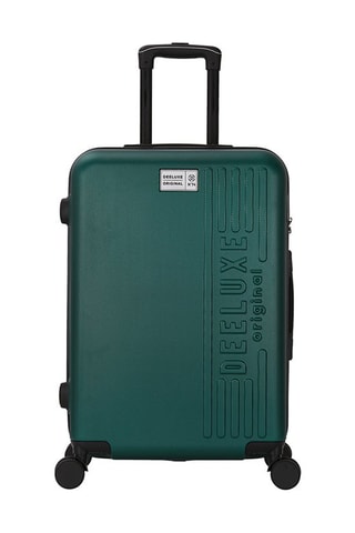 Set 3 valigie City (S/M/L) - 55/65/75 cm - Argentato, nero e verde