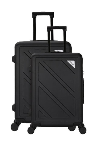 Valigia media e valigia grande Down (M/L) - 65/75 cm - Bianco e nero