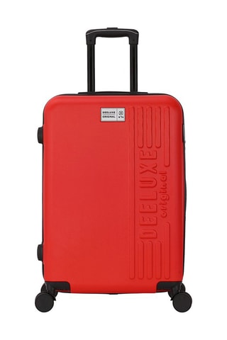 Valigia media City (M) - 65 cm - Nero, rosso e argentato