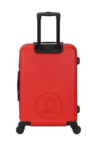 Valigia media City (M) - 65 cm - Nero, rosso e argentato