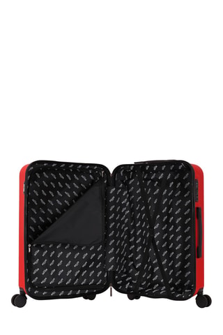 Valigia media City (M) - 65 cm - Nero, rosso e argentato