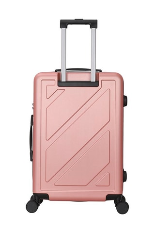 Valigia media Down (M) - 65 cm - Nero, rosa e argentato