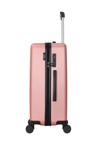 Valigia media Down (M) - 65 cm - Nero, rosa e argentato