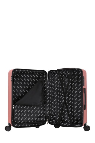 Valigia media Down (M) - 65 cm - Nero, rosa e argentato