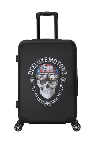 Valigia media e valigia grande Free (M/L) - 65/75 cm - Bianco, nero, rosso e blu
