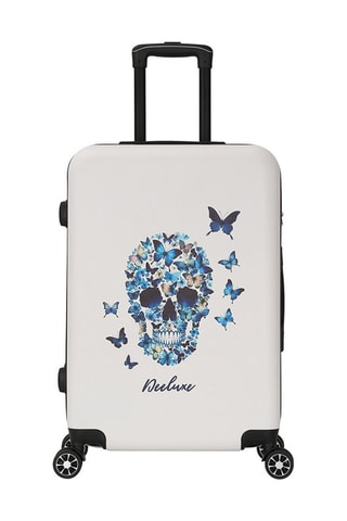 Valigia media Serenity (M) - 65 cm - Bianco e blu