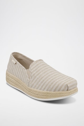 Alpargatas con plataforma - Beige