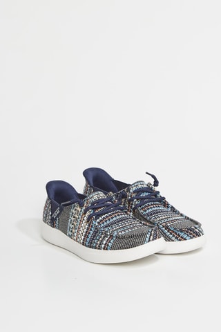 Tenis Skip Cute - Beige y azul marino