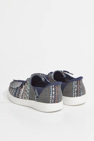 Tenis Skip Cute - Beige y azul marino