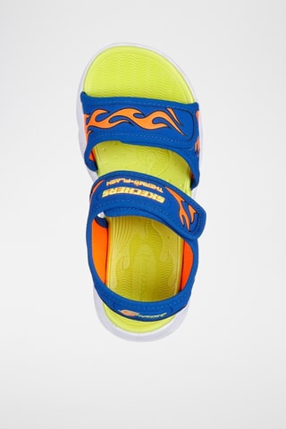 Sandalias - Azul eléctrico y naranja