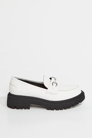 Mocasines de tacón Modern Rugged - Blanco