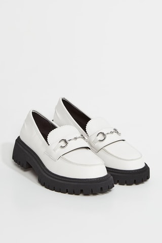 Mocasines de tacón Modern Rugged - Blanco