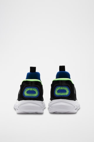 Slip-on - Negro y azul cobalto