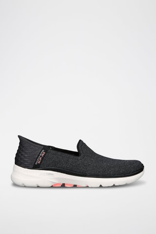 Slip-on Go Walk 6 - Negro jaspeado