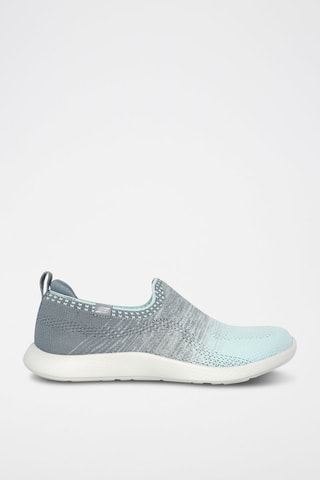 Slip-on Vapor Foam Lite - Gris oscuro y celeste