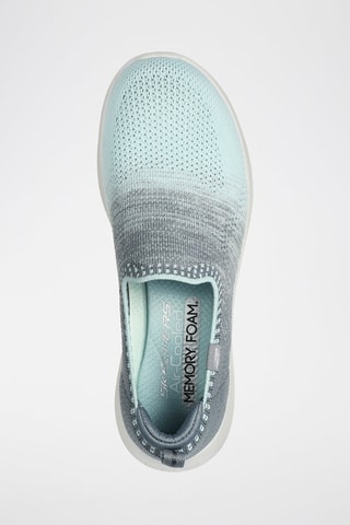 Slip-on Vapor Foam Lite - Gris oscuro y celeste
