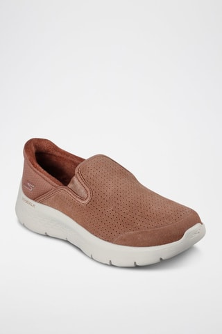 Slip-on de piel Go Walk Flex - Marrón