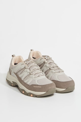 Zapatillas de piel Trego - Topo