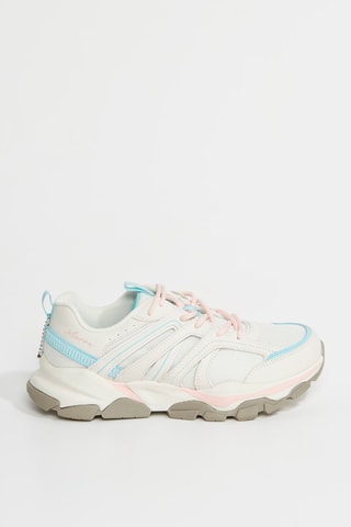 Zapatillas Sierra - Blanco y rosa