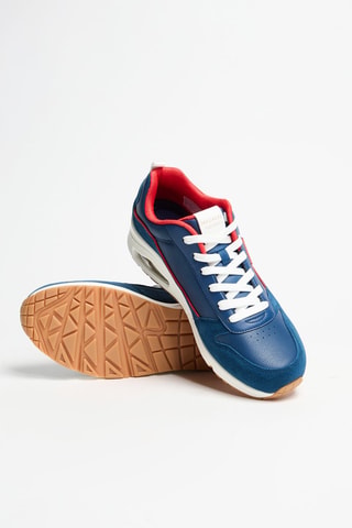 Zapatillas de piel - Azul marino