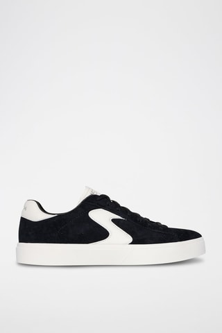 Zapatillas de piel - Negro