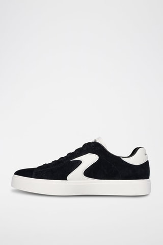 Zapatillas de piel - Negro