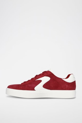 Zapatillas de piel - Rojo