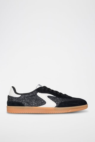 Zapatillas de piel - Negro