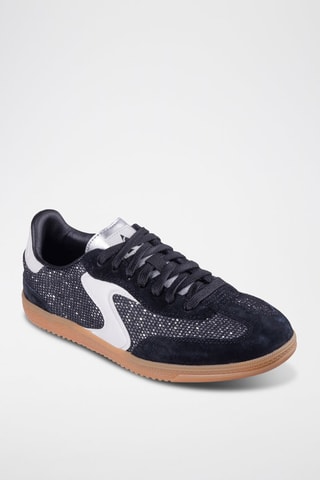 Zapatillas de piel - Negro
